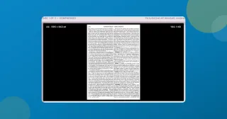 ToolsTray's Compress PDF showing the compressed copy of a 4.9 MB three-page scan, 164.1 KB after a 300 KB target, rendered in the page well.