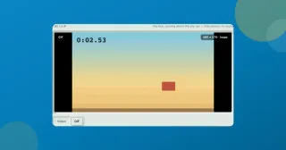 ToolsTray's Video to GIF tool playing a finished 480 × 270 GIF loop of a short clip in its stage, all made in the browser.
